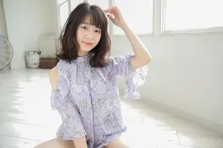 ロング カラー パーマ 【ヘアケア特化型】 newi天王寺のヘアスタイル