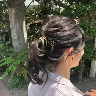 セミロング ヘアアレンジ platinam doll南草津店のマツエク・マツパデザイン