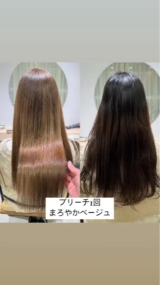 カラー ulu名古屋栄所属・落合しほ/韓国ヘア/ 髪質改善/縮毛矯正のヘアスタイル