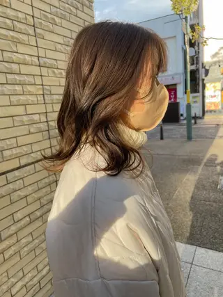 ミディアム カラー 髪質改善/ブリーチ 田代 龍我のヘアスタイル