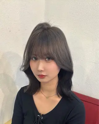 セミロング レイヤーカット/髪質 改善/Hayatoのヘアスタイル