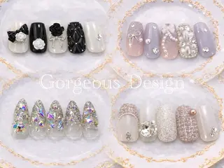 ネイル ❤️💛🩵京橋 痛ネイル⭐️3Dのネイルデザイン