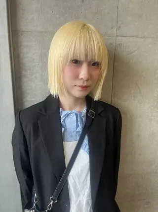 ショート カラー 無料カット/ハイ トーンカラー/きらのヘアスタイル