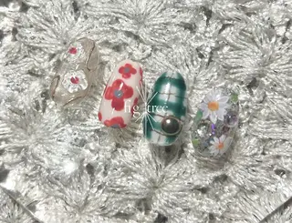 ネイル fig tree所属・fig  tree 地爪育成モニターのネイルデザイン