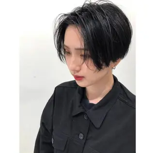 ショート カラー ヘアアレンジ 【姫カット】 ナカムラコウキのヘアスタイル