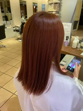 セミロング 西岡 あつみ/ 堀江美容室のヘアスタイル