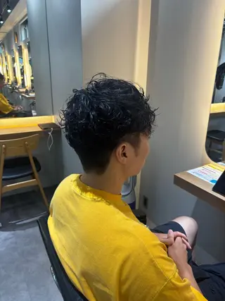 パーマ メンズ ハイトーン/アレンジ 🎀アオイ🎀のヘアスタイル