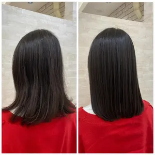 ミディアム カラー ヘアアレンジ 髪質改善&艶感カラー 🪄岡井美結のヘアスタイル