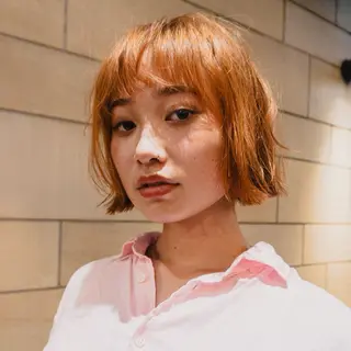 ミディアム カラー 🌿ボブ パーマ高橋啓太🌿のヘアスタイル