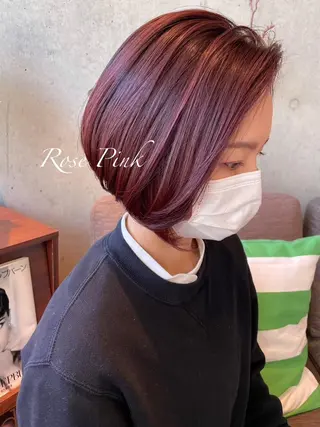 セミロング カラー 工藤 詩月のヘアスタイル