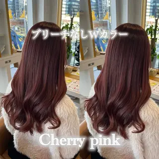 ロング カラー ブリーチなしWカラー レイヤー/Rickyのヘアスタイル