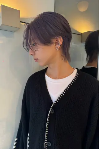 ショート カラー メンズ 曲がる縮毛矯正 髪質改善/西尾 幸樹のヘアスタイル