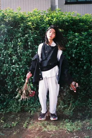 ロング メンズ 丸山 晶平のヘアスタイル