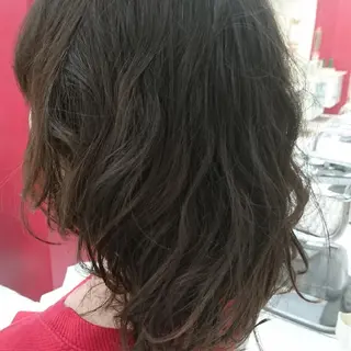 ミディアム パーマ 仲村 友孝のヘアスタイル