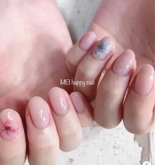 ネイル 北浦和 自爪育成ケアのネイルデザイン