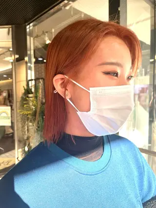 ショート カラー 💖デザインカラー/ タダ ハナカ💖のヘアスタイル