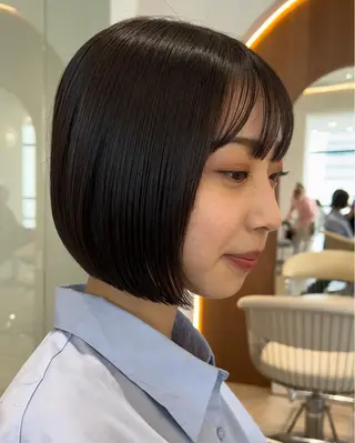 ショート カラー 韓国レイヤー🇰🇷 韓国研修◎渋谷カイトのヘアスタイル