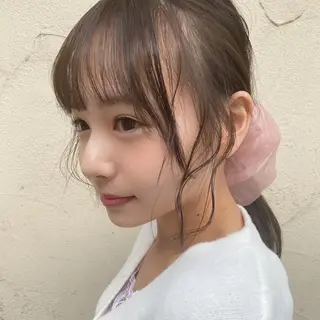 ミディアム カラー ヘアアレンジ 🪭risa 暖色/レイヤー🪭のヘアスタイル