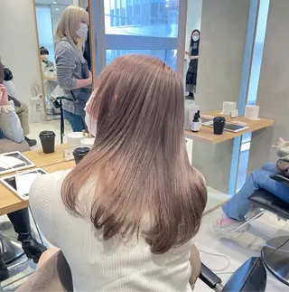 ロング カラー ヘアアレンジ 艶髪✨寒色カラー✨ 翁長孝輔のヘアスタイル