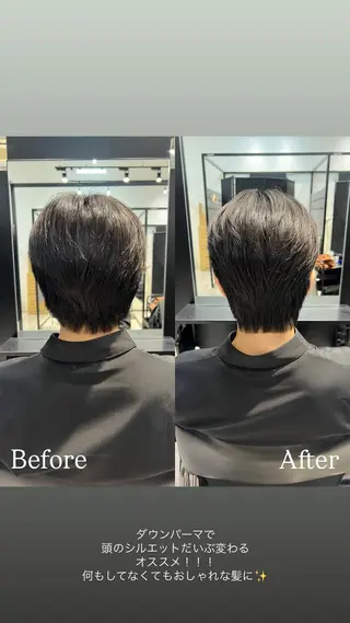 ショート パーマ メンズ kimika🥑 メンズ/髪質改善のヘアスタイル