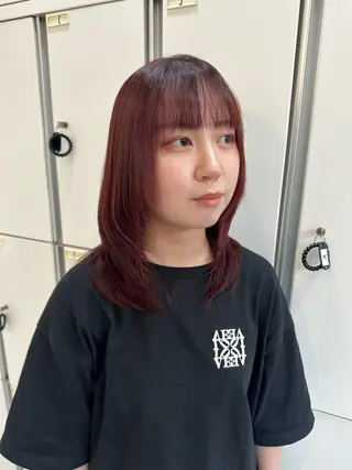 ミディアム カラー 髪質改善AUSTIN登戸所属・ICHIKA/暖色 カラー / Wカラーのヘアスタイル