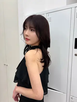 ミディアム ボブ/縮毛矯正/艶髪 /さのまなみのヘアスタイル