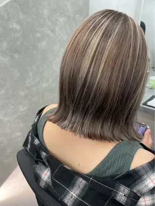ミディアム 冨江 弘貴のヘアスタイル