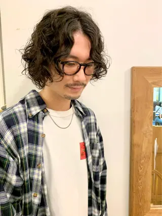 ミディアム パーマ off所属・【モデルさん募集！】 ✂︎小林マキトのヘアスタイル