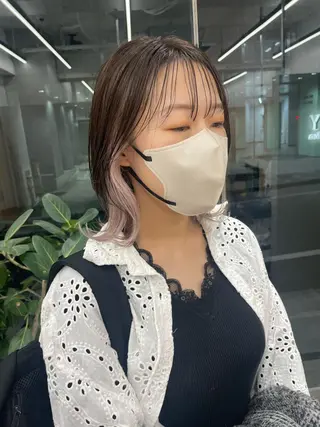 ミディアム カラー カット・ブリーチ TAIGAのヘアスタイル