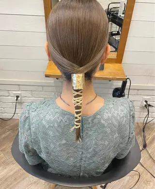 ミディアム ヘアアレンジ 🌟アレンジが似合う カラー🌟Rumiのヘアスタイル