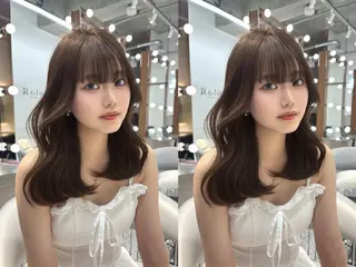 セミロング 🎀透明感ブラウ ンshizuka🎀のヘアスタイル