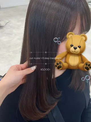 カラー 千葉 弥咲のヘアスタイル
