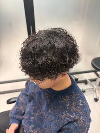 パーマ メンズ 曲がる縮毛矯正/ メンズパーマ森隆之介のヘアスタイル