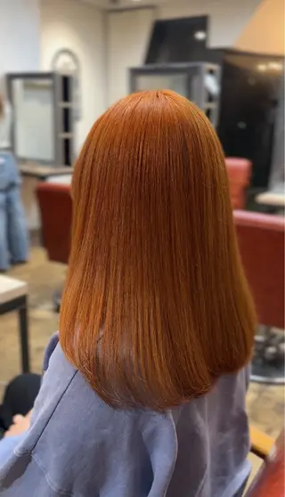 セミロング カラー 熊谷 紗奈のヘアスタイル