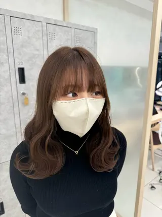 韓国レイヤー/ 顔まわり/西野和裕のヘアスタイル