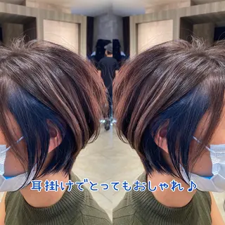 ショート カラー 駒田 拳児のヘアスタイル