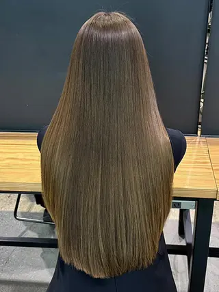 セミロング カラー パーマ ヘアアレンジ ITbyALBUM 下北沢店のヘアスタイル