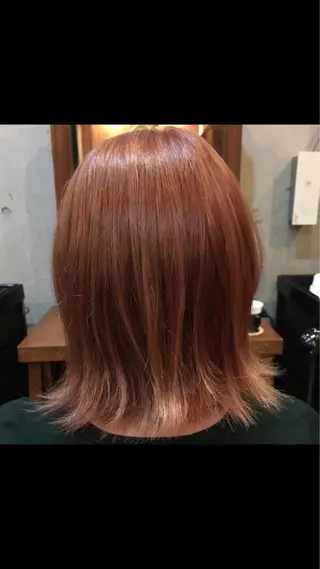 ミディアム カラー 白土 さくらのヘアスタイル