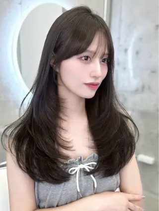 カラー Kana/韓国ヘア /暖色カラー🍒のヘアスタイル