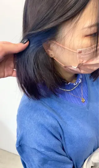 ショート sunc所属・梅田l大人韓国ヘア レイヤー×艶カラーのヘアスタイル