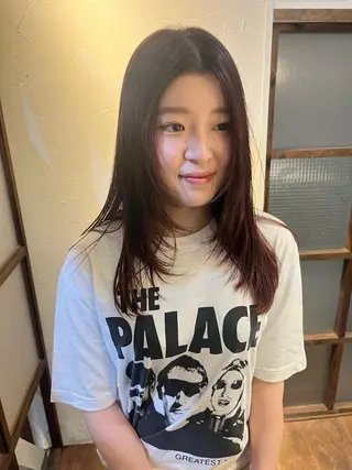 ロング 南 瑠奈のヘアスタイル