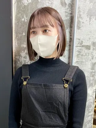 ショート カラー レイヤーカット/ 縮毛矯正/ミサキ💐のヘアスタイル