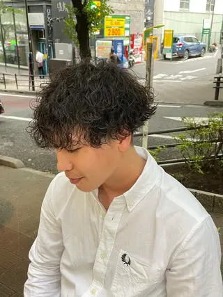 パーマ メンズ Le'a所属・渋谷/フェード/ 國分 翔のヘアスタイル