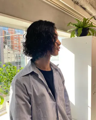 ミディアム パーマ yui/ layer cutのヘアスタイル