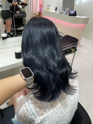 ミディアム カラー 💟RINNA 艶カラー💟のヘアスタイル