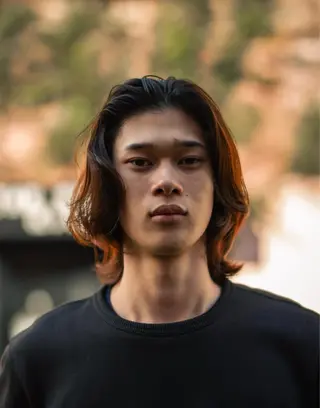 ロング カラー パーマ メンズ 🔗メンズサロン🔗 Kieのヘアスタイル