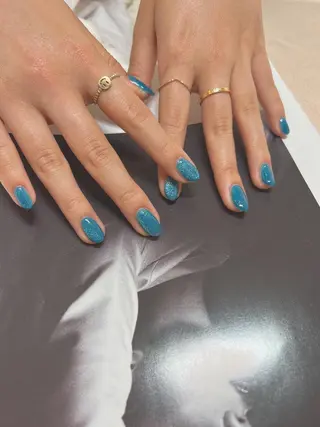 ネイル ちゅるんネイル🪄 耳ツボジュエリー🔗のネイルデザイン