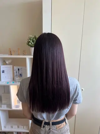 ロング カラー 竹添 有梨沙のヘアスタイル