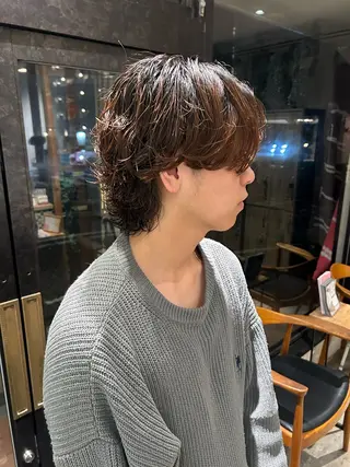 パーマ メンズ Hair & Make EARTH所属・深田 幸暉のヘアスタイル