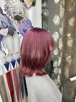 ミディアム カラー あらげ 🌈推しカラー🌈ᵕのヘアスタイル
